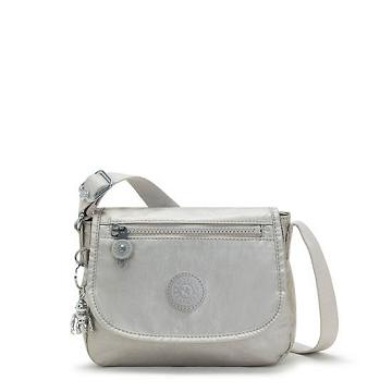 Kipling Sabian Metallic Crossbody Mini Tassen Zilver | BE 1350MQ